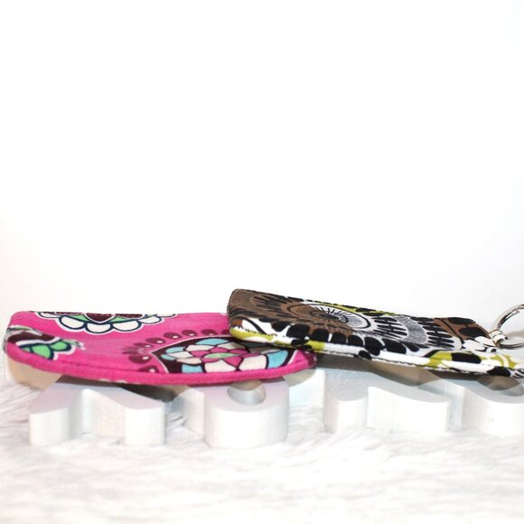 Vera Bradley Zip ID Case Bundle of 2/Cocoa Moss (New), Cupcake (Preowned) - Picture 13 of 16